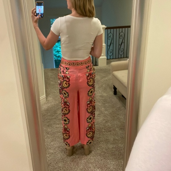 NWOT Boden Printed Linen pants size 6 - Picture 3 of 7